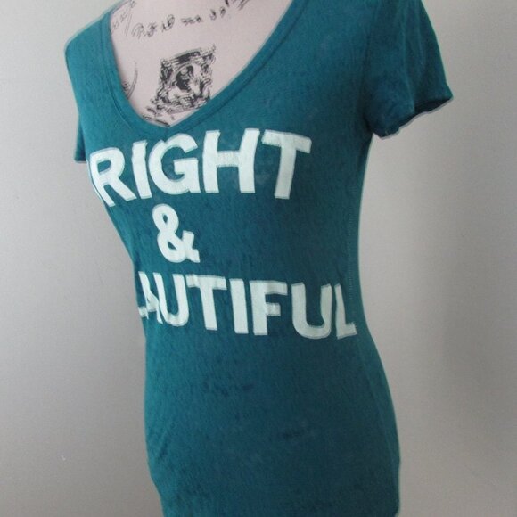 American Eagle Shirt S Green Bright & Beautiful - Picture 5 of 12